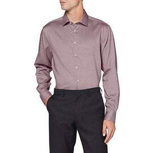 Seidensticker Klassiek overhemd met lange mouwen voor heren, donkerrood, 39