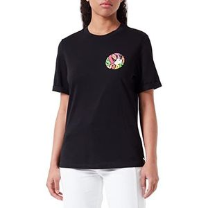 Scotch & Soda Dames Cotton In-Conversie Regular Fit T-Shirt, Zwart 0008, XS, Black 0008, XS