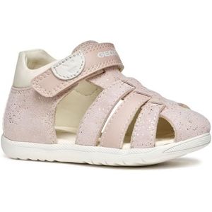 Geox B Macchia Gir-sandalen, babysandalen voor meisjes, roze/crèmekleurig, 23 EU