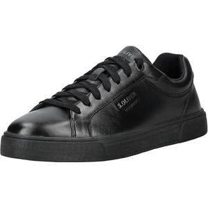 s.Oliver - Sneakers Laag - Zwart - Leer