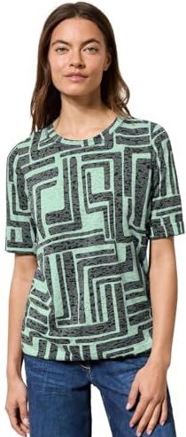 CECIL - Overhemd - Gedessineerd - Korte Mouwen - Zachte Materiaalmix