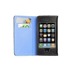 Logotrans Wallet Series Leather Case voor Apple iPhone 3G/3GS blauw
