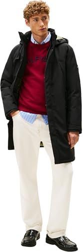 Tommy Hilfiger - Functionele Lange Jas - Effen - Regular Fit - Heren - Met Capuchon