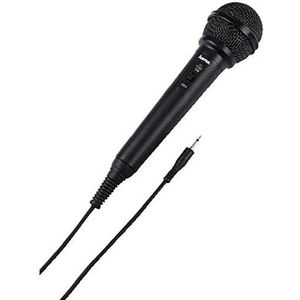 Hama 00046020 Dynamische microfoon DM 20 met cardioïde karakteristiek, kabellengte 2,5 m, zwart
