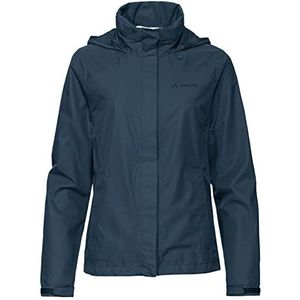 VAUDE Escape Bike Light Jacket voor dames, lichte 2-laags regenjas, betrouwbare wielregenbescherming, dunne mesh-voering, capuchon in de kraag, reflecterende elementen, eco-afwerking