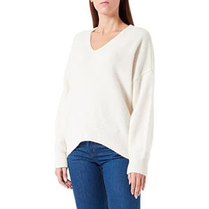 BOSS Gebreide sweater, open wit, M
