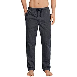 Schiesser Mix & Relax broek voor heren, lang pyjama-broekje, Donkerblauw 803, Large (52)