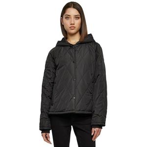 Urban Classics Oversized Diamond Quilted Hooded Jacket Jacket voor dames, zwart, M