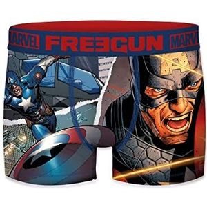 Freegun Marvel Captain America, boxershorts voor jongens, nauwsluitend, cap, 12/14 A