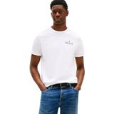 Tommy Hilfiger - Hilfiger Stack Tee Mw0mw39355 - T-shirt - Wit