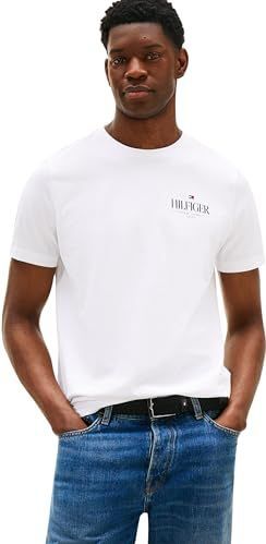 Tommy Hilfiger - Hilfiger Stack Tee Mw0mw39355 - T-shirt - Wit