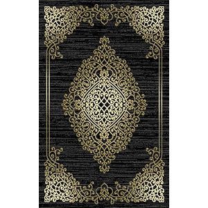Mani Textile - Tapijt Orient zwart goud afmetingen - 300 x 400 cm