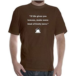 Epsion Heren Wit Katoen T-Shirt Tee Shirts Ontwerp Conan O'Brien Quot: Fruity Juice
