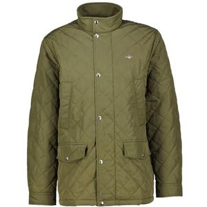 GANT Quilted Windcheater Mid Jacket Jacket voor heren, Juniper Green., 4XL