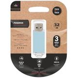 Tech One Tech TEC3010-32 USB-stick, blauw, 32 GB