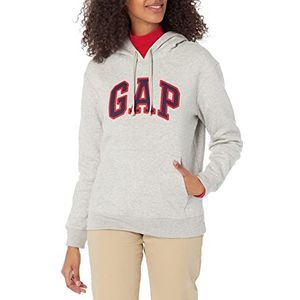 Gap Dames V Heritage Po HD Sweatshirt, Light Heather Grey, L, Light Heather Grey, L