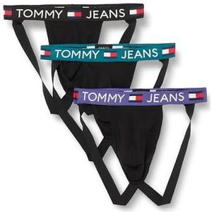 Tommy Jeans Heren 3P Jocktrap Zwart/Zwart/Zwart XL, Zwart/Zwart/Zwart, XL