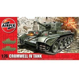 Airfix-modelset - A02338 Cromwell Mk.IV Cruiser Tankmodelbouwset - Plastic tankmodellen voor volwassenen en kinderen vanaf 8 jaar, set inclusief sprues en stickers - Schaalmodel 1:76