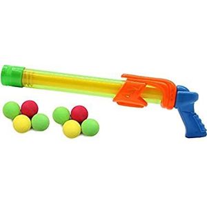 JAMARA 460313 - Mc Fizz Fizzy Balls - 2-in-1 waterpistool met softballen, water spuiten of ballen schieten, pompsysteem, gemakkelijk te bedienen, spuitbereik ca. 7 m - balbereik ca. 9 m, groen