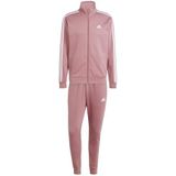 adidas Heren Basic 3-Stripes Fleece Track Suit, preloved crimson, M