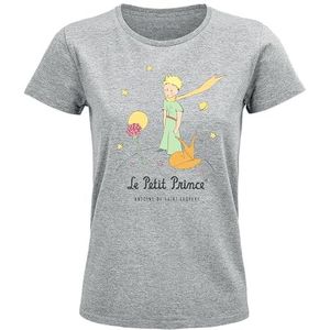 cotton division De kleine prins, in de sterren, WPTTTS002, grijs melange, maat S, Grijs Melange, S