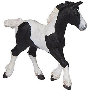 Papo -Handgeschilderde - Figuurtjes -Paarden veulens en pony's -Zwart Cob veulen-51508-Verzamelbaar-Voor kinderen - Geschikt voor jongens en meisjes - Vanaf 3 jaar