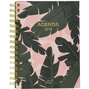 Uo ktag18et2 – Agenda 2018 met design Tropical, stickers en clutch set