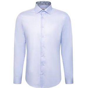 Seidensticker 845536, shaped fit lange mouwen businesshemd, 37, lichtblauw, 37