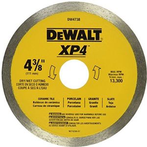 DEWALT 4-3/8-inch tegelblad, nat/droog (DW4738)
