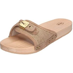 Scholl PESCURA Flat Flex damessandalen, 37 EU, Beige, 37 EU