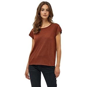 Minus Dames Carlina Knit T-shirt, Desert Sand Lurex, XL