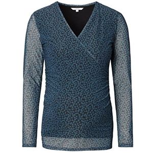 Noppies Dames Top Olean Nursing Long Sleeve All Over Print T-Shirt, Coronet Blue - P993, 34