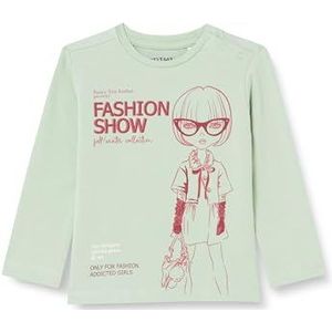 Primigi Fifth Avenue T-shirt met lange mouwen, zonder kraag, voor meisjes, Groen, 12 Maanden