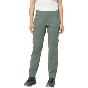 Jack Wolfskin Glastal wandelbroek, piquégroen, 36 dames, Groene piqué, 34