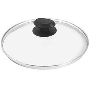 Sitram 711341 glazen deksel met roestvrij stalen ring, diameter 30 cm, compatibel met pan, stoofpan, kookpan en pot