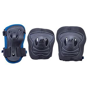 K2 Raider Pro Pad Set voor jongens, inline skate beschermers, zwart - blauw