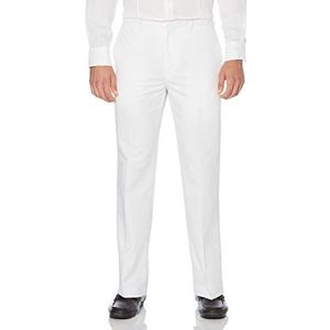 Cubavera Men's Linen And Cotton Herringbone Textured Pants (Waist Size 30-54 Big & Tall), Bright White, 34W x 29L