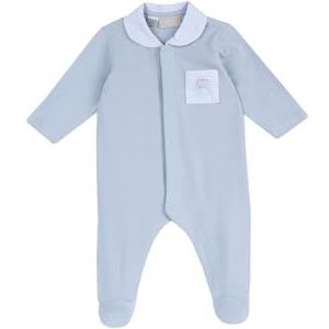 Chicco Romper van katoen met voet, middenblauw, 0 Maanden