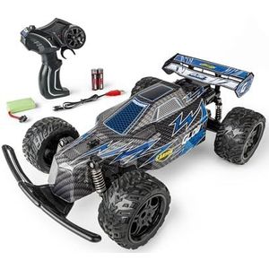 Carson 500404299 1:12 Glow Rider 2.4GHz 100% RTR blauw - RC voertuig, voertuig, RC voertuig voor kinderen, op afstand bestuurbaar voertuig, 100% complete set