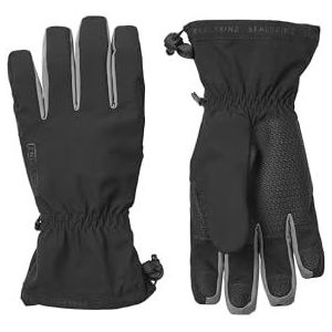 SEALSKINZ Drayton Waterdichte lichte handschoenen met lange manchet, voor koud weer, zwart, XXL