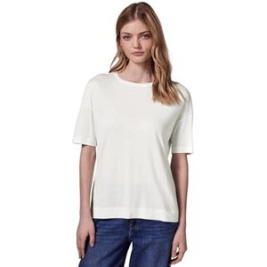 STREET ONE STUDIO Casual basic T-shirt voor dames, off-white, 38