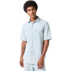 Wrangler Herenshirt, Blue Grammer, M