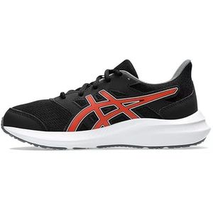 ASICS Jongens Jolt 4 GS Sneakers, Zwart Vurig Rood, 39.5 EU