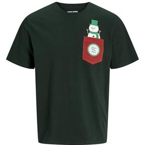 Jack & Jones Jjxmas Pocket Tee Ss Crew Neck, Scarab, L
