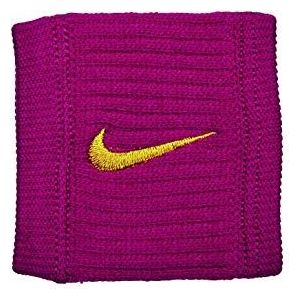 Nike Unisex – volwassenen Swoosh Wrisbands zweetband, 3849 635 red crush/dark citron, eenheidsmaat