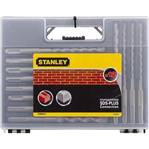 Stanley STA56119 SDS-boor voor beton/steen/harde materialen, zwart, 12-delige set