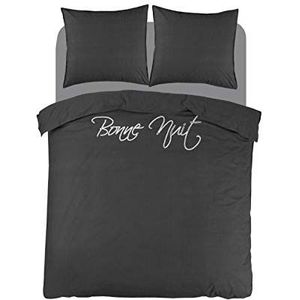 Papillon Napier - dekbedovertrek - tweepersoons - 200x200/220 - Grijs