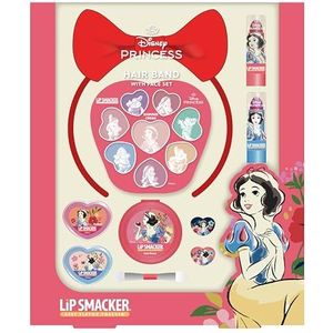 Lip Smacker Sneeuwwitje Hair Band met Face Set, 18-delige Haarband en Make-up Set voor kinderen met Lip Gloss, Lippenbalsems, Glinsterende Crèmes en Accessoires, Disney Princess Gifts