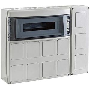 Verdelerbox met koper, IP65 1x12 modules PCSN12PT+PCSNPLUS, 14 x 45 x 43 cm, grijs (referentie: PCSN12PT/PLUS)