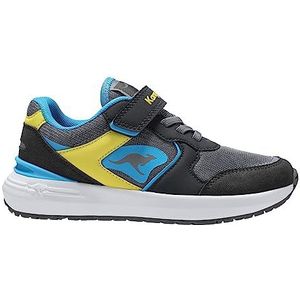 KangaROOS K-Sneak Heat EV Sneaker, Charcoal/Lemon Chrome, 30 EU, houtskool citroen chroom, 30 EU